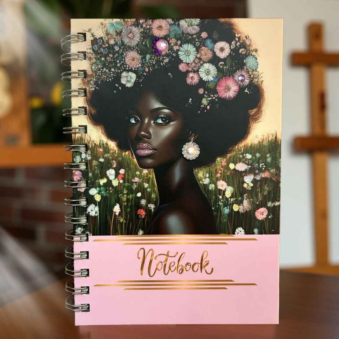 Rhinestone Floral Notebook Collection