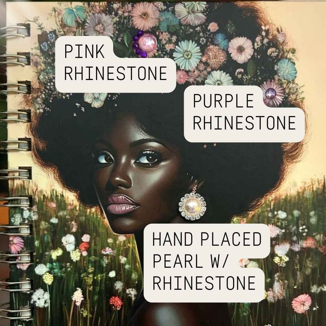 Rhinestone Floral Notebook Collection