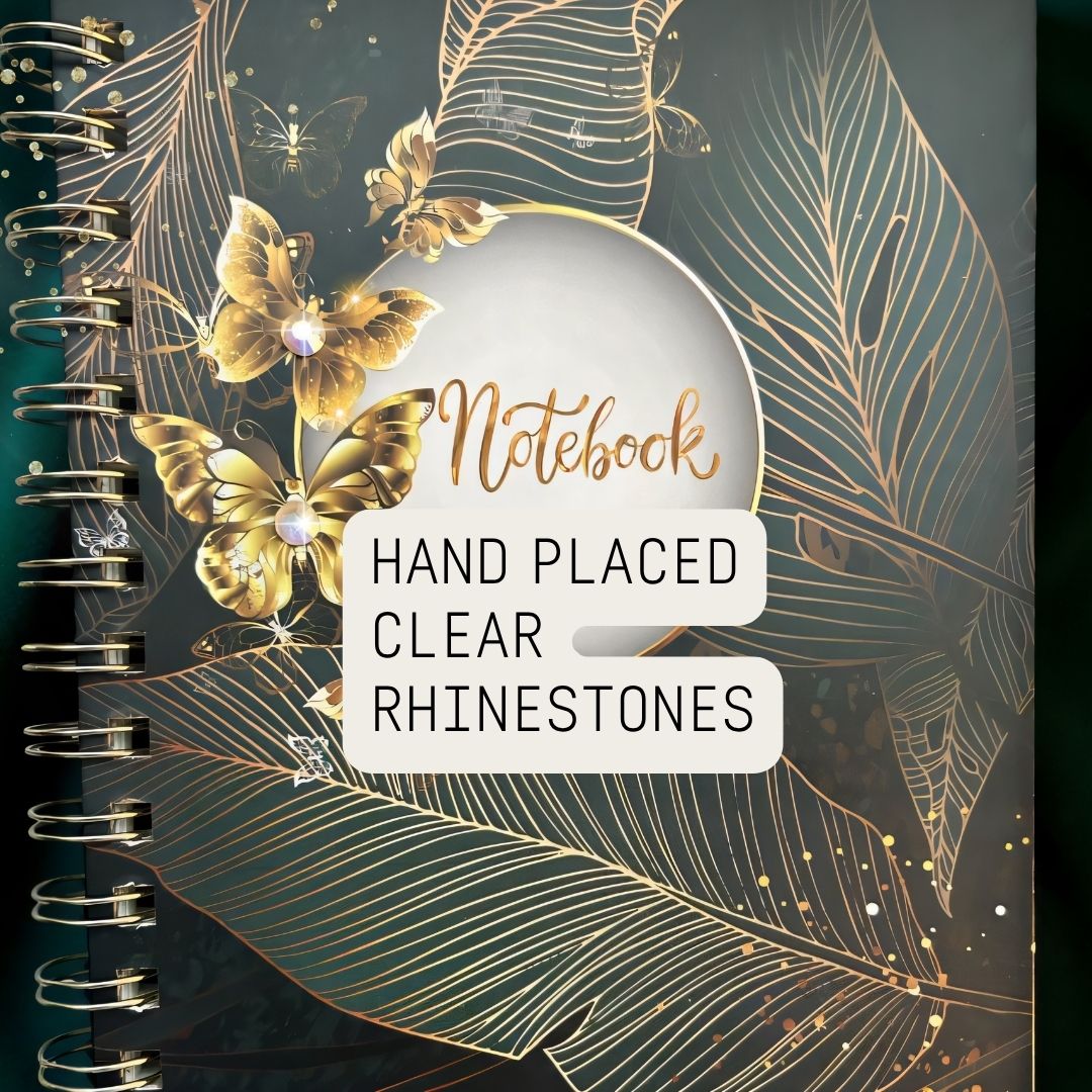 Rhinestone Floral Notebook Collection