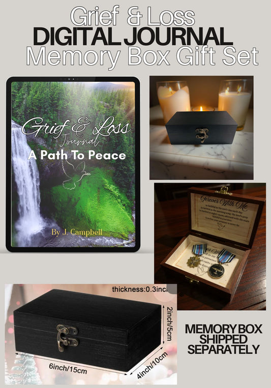 Memory Box Gift Set Grief & Loss Digital Journal, A Path To Peace