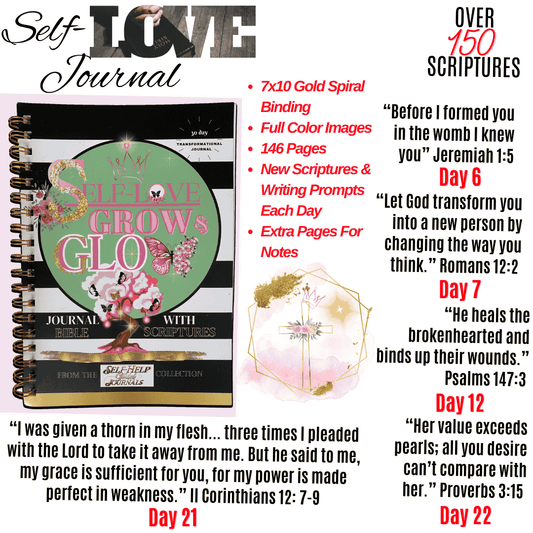3 For $30 Self-Love Scripture Journal Bundle with Planner & Notebook
