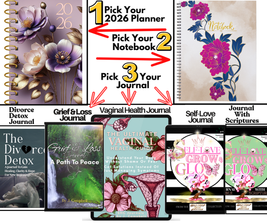 Self-Help Journal Bundle: Planner, Notebook & Journal