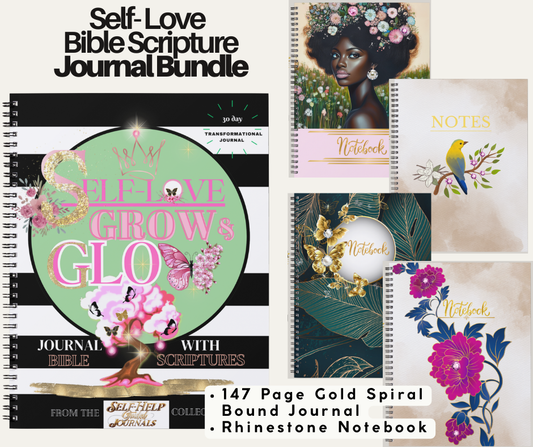 Self-Love Journal With Bible Scriptures Bundle
