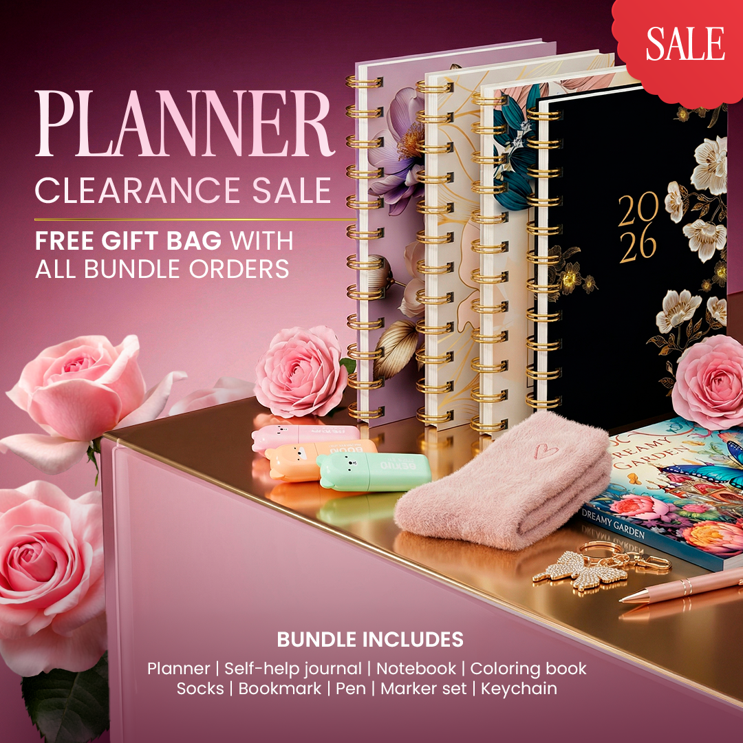 Bundle & Save: Planner, Self-Help Journal, Notebook